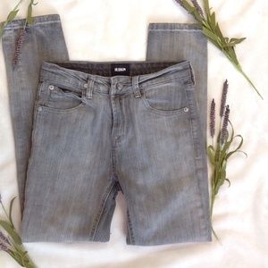 Hudson girls sz 10 skinny gray wash jean